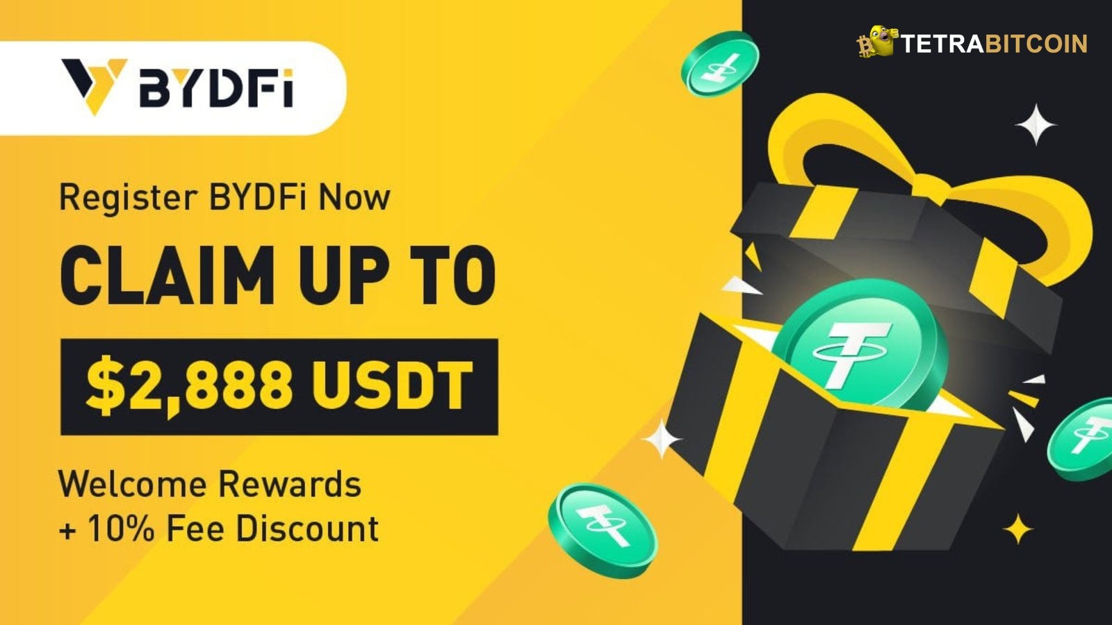 BYDFi – Get $2,888 in Welcome Rewards for Completing Tasks