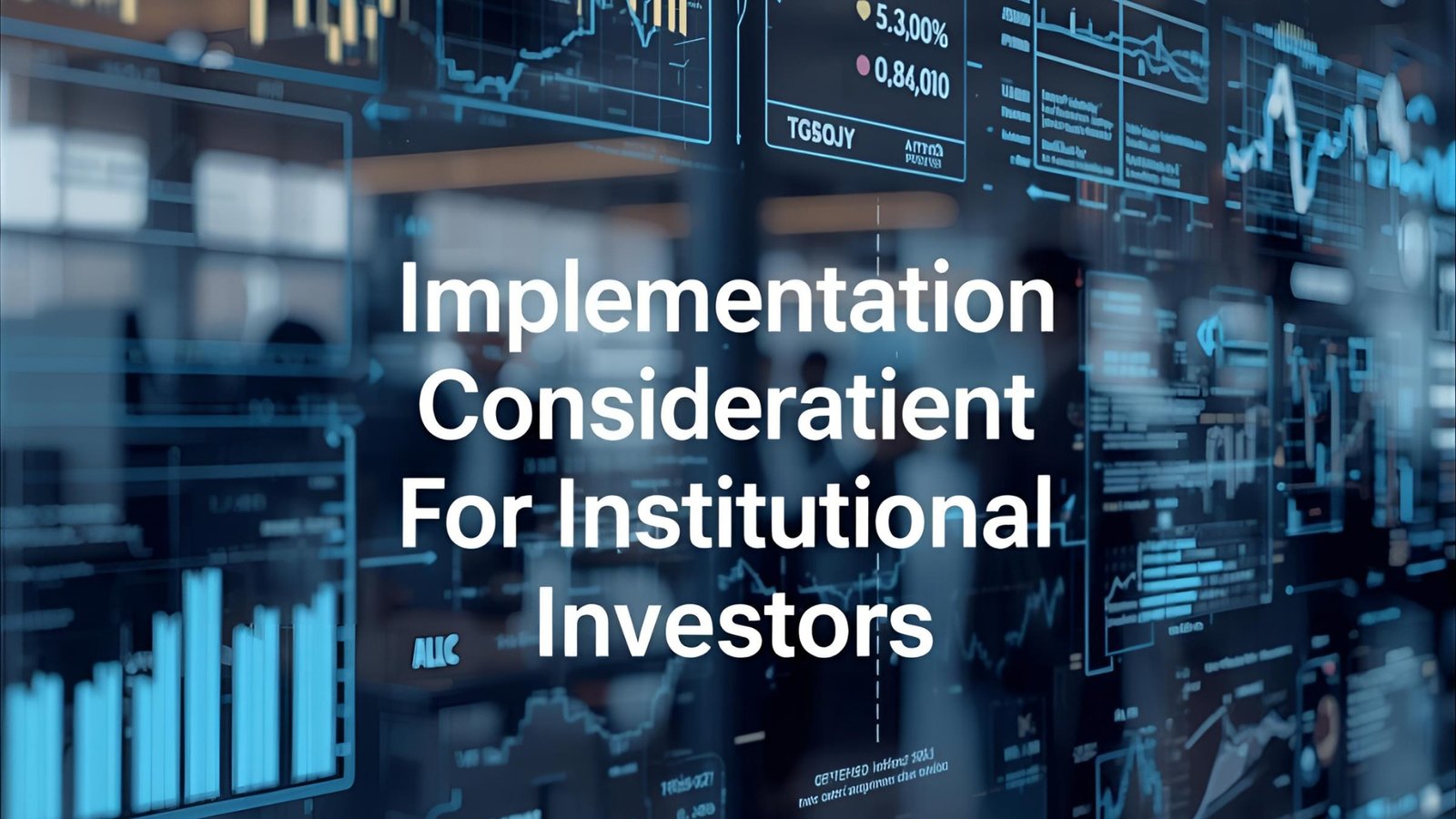 Implementation Considerations for Institutional Investors