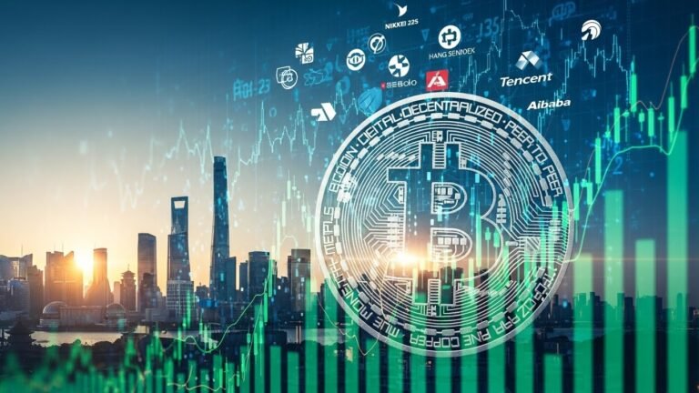 Asian stock market chart