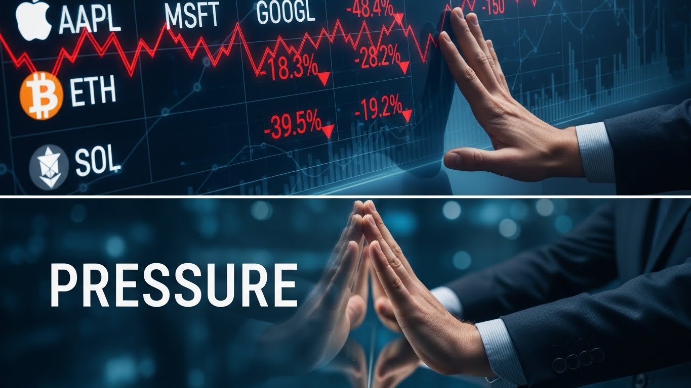 Tech and crypto-linked stocks under pressure