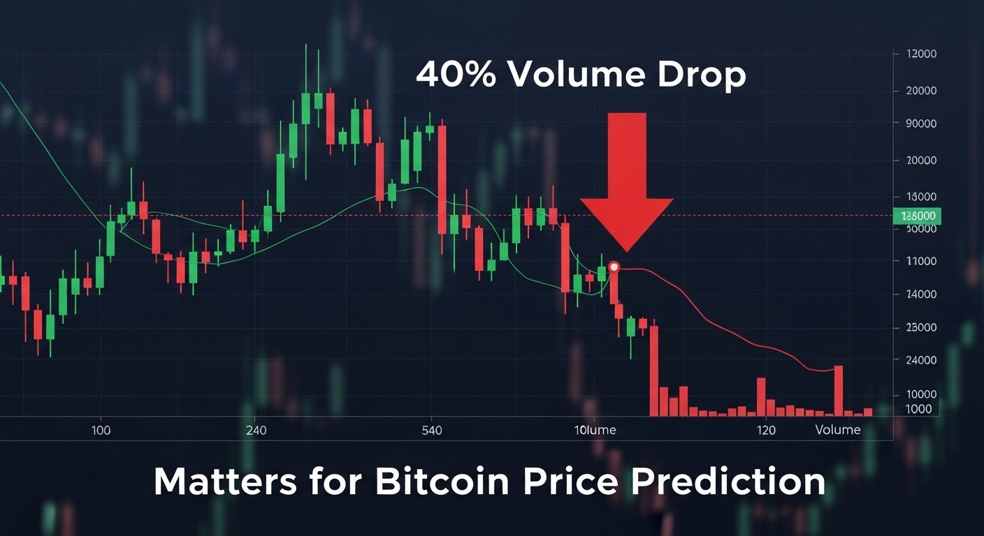 Why a 40% Volume Drop Matters for a Bitcoin Price Prediction