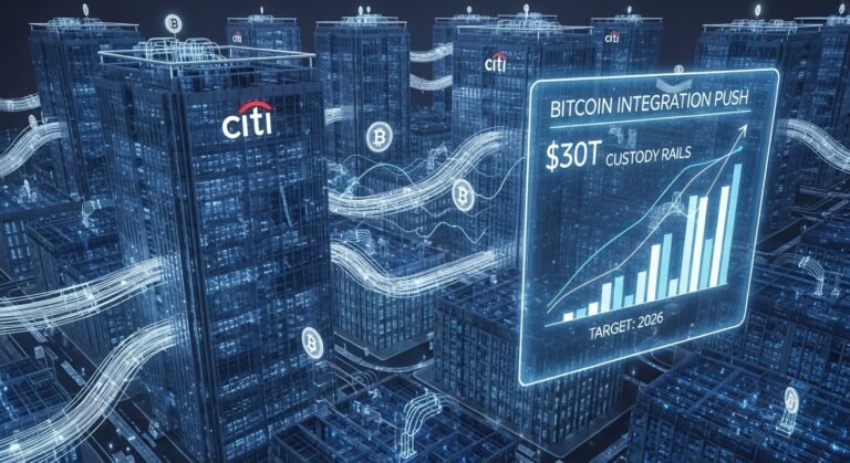 Bitcoin integration push sees Citi build $30t custody rails for 2026 Bitcoin